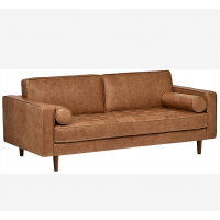 new wooden frame sectionals home living room furniture Chesterfield used three seater genuine leather sofa